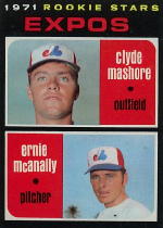 1971 Topps Baseball Cards      376     Clyde Mashore RC/Ernie McAnally RC